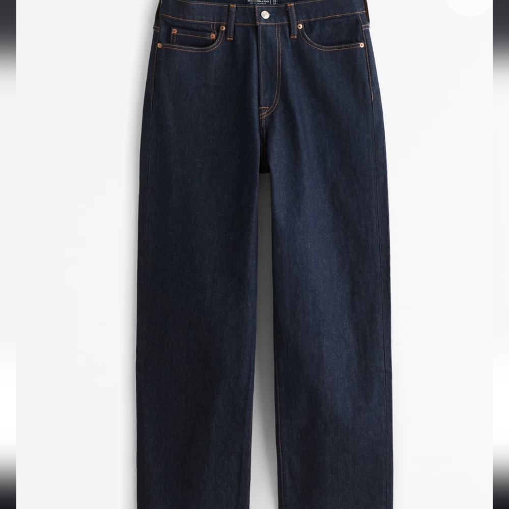 Abercrombie & Fitch Vintage Stretch Baggy Jeans Size 30×28 - Picture 3 of 5